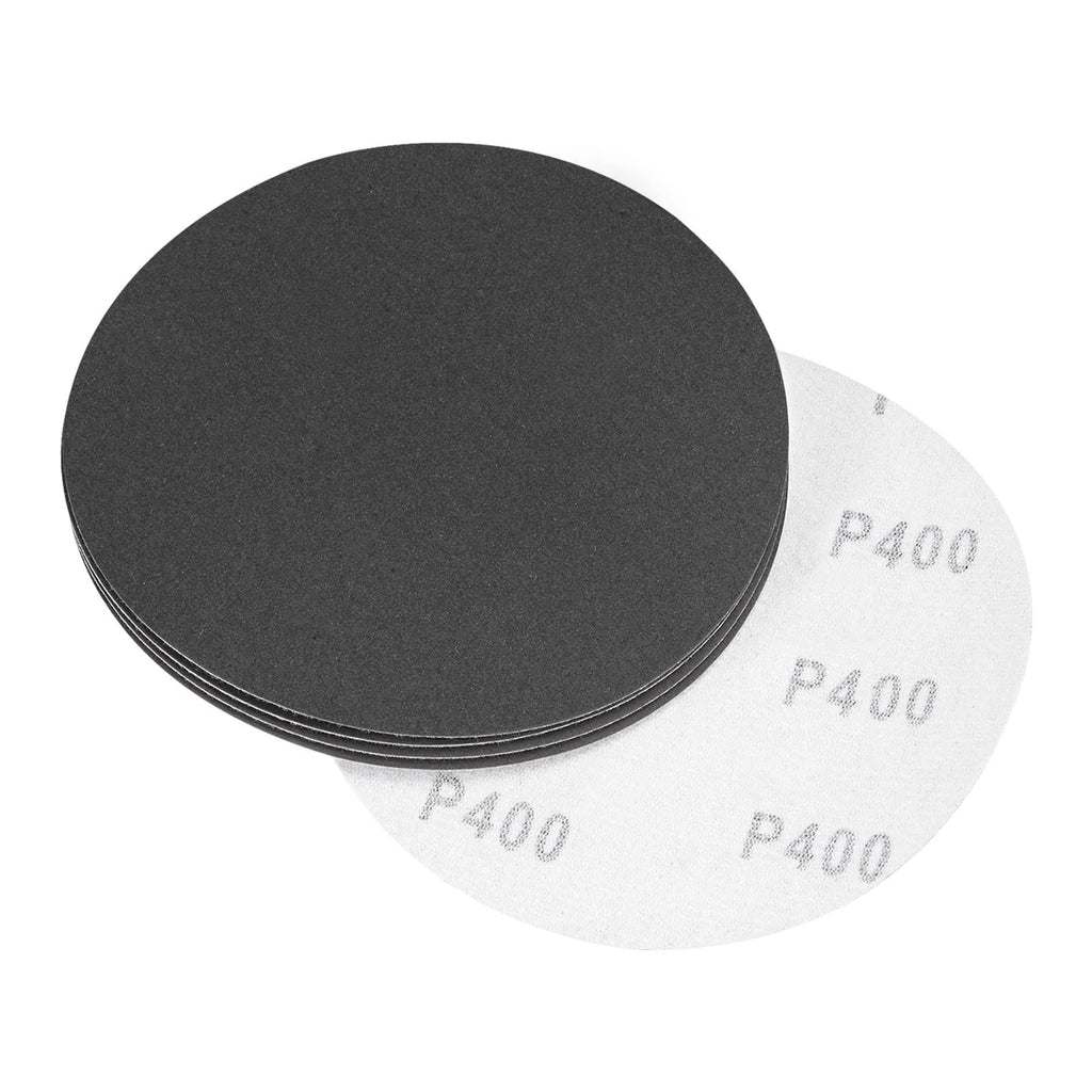  [AUSTRALIA] - uxcell 5 Inch Sanding Disc 400 Grit Hook and Loop Silicon Carbide C-Weight Backing Sandpaper for Orbital Sander 5Pcs 400 Grits