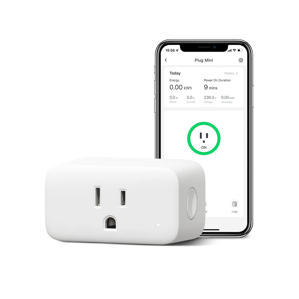  [AUSTRALIA] - SwitchBot Smart Plug Mini 15A, Energy Monitor, Smart Home WiFi(2.4GHz) & Bluetooth Outlet Compatible with Alexa & Google Home, APP Remote Control & Timer Function for Home Automation, No Hub Required Plug Mini 1 Pack, white
