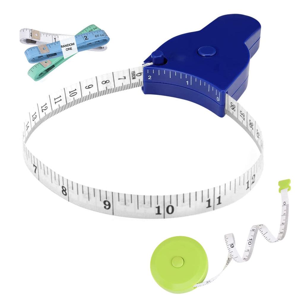  [AUSTRALIA] - Body Tape Measure 60 Inch (150cm) - Retractable Measuring Tape for Body Accurate Way to Track Weight Loss Muscle Gain by One Hand, Easy Body Tape Measure 3 Piece