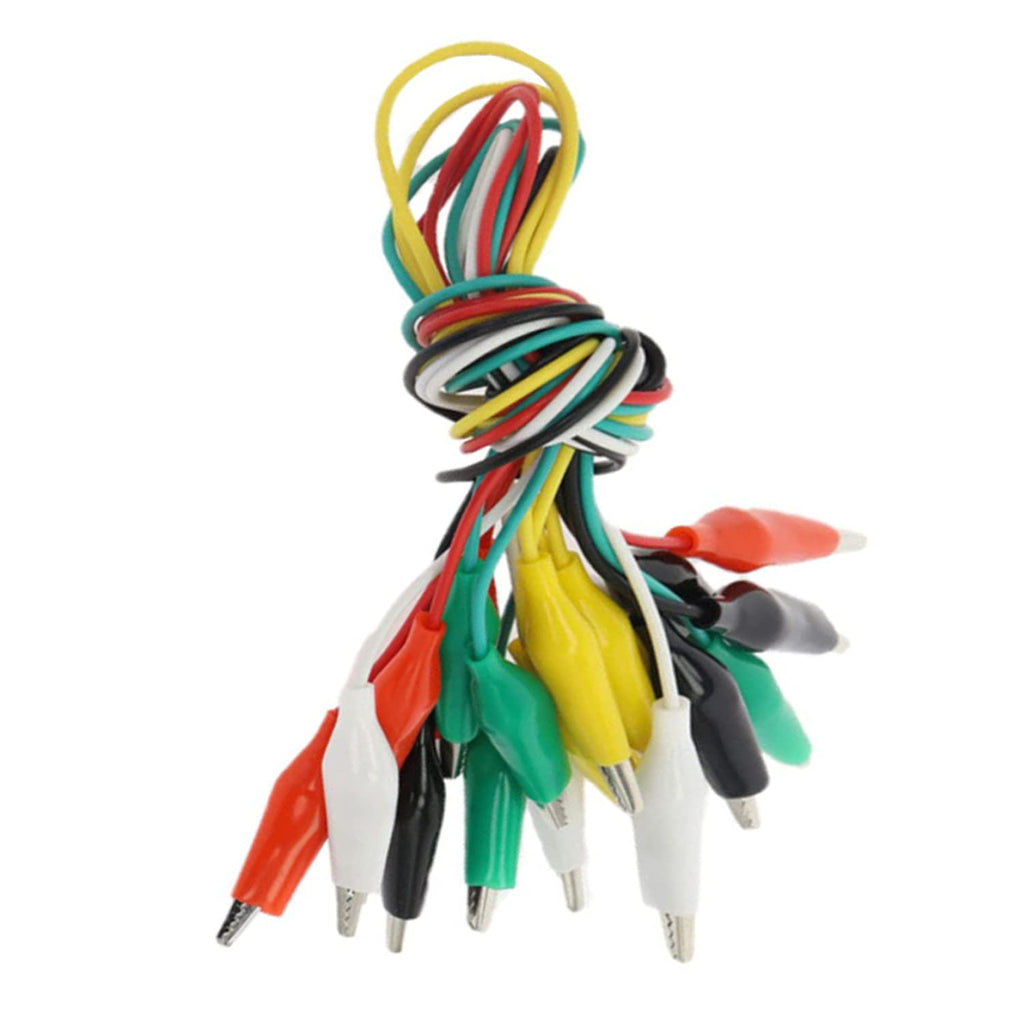  [AUSTRALIA] - 10pcs Alligator Electrical Clips Lead, Double Ended Alligator Clips for Test Probes & Leads with 5 Colors Alligator Clips 2