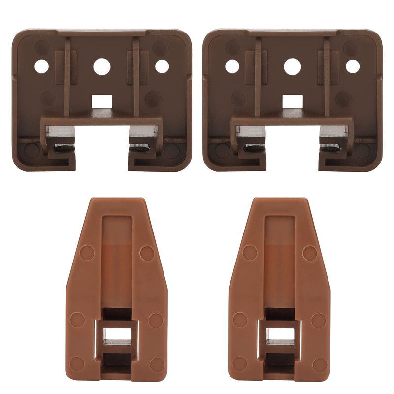  [AUSTRALIA] - LONTAN DGSL01 Plastic Drawer Slides and Guides 2 Pack Drawer Replacement Part for Center Mount Drawer Slides Plastic Drawer Guides for Dresser