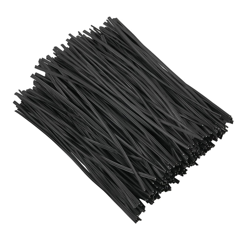  [AUSTRALIA] - DGTANGYIN 300 pcs 5 inch Plastic Black Twist Ties, Cable Ties, for Bags, Gardening Tools