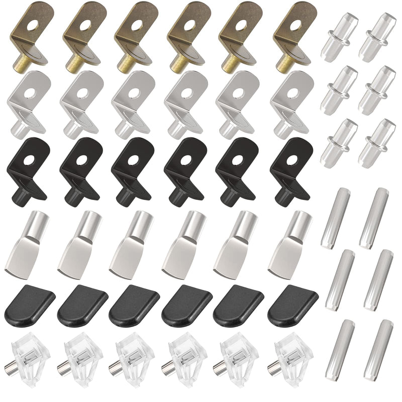  [AUSTRALIA] - 100 Pcs Shelf Pins Kit, Shelf Support Pegs, for Furniture, Bookcase, Shelves, Cabinet, Closet, Shelf Supports