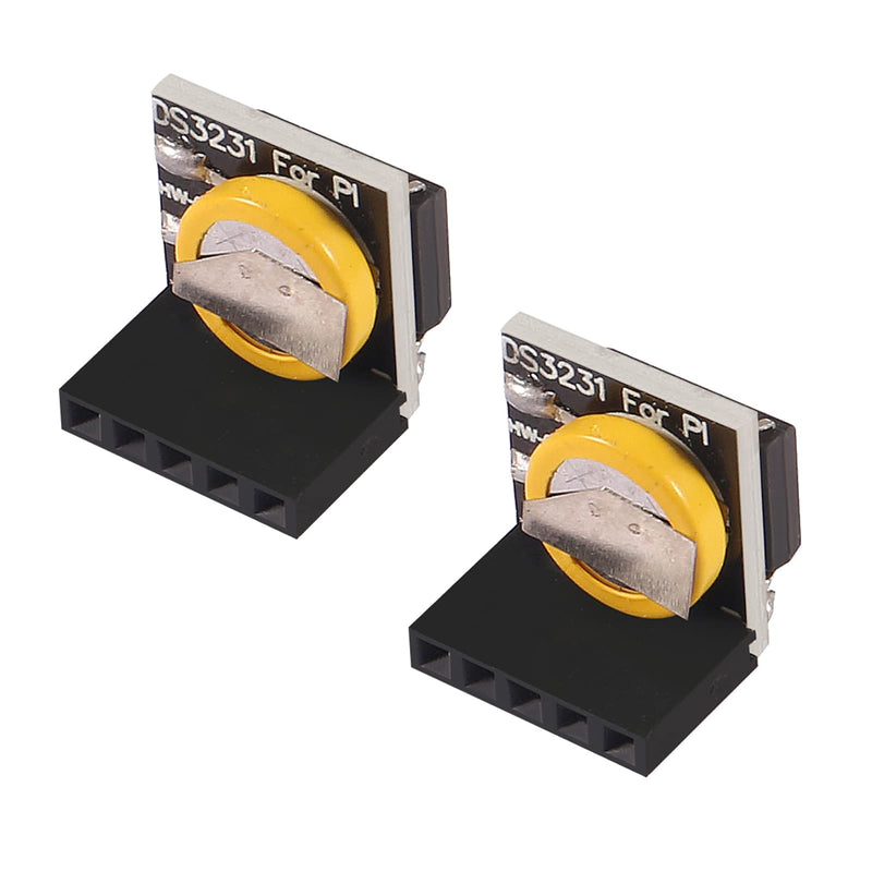  [AUSTRALIA] - AOICRIE 2PCS DS3231 Real Time Clock Module RTC Clock Memory Module 3.3V/5V for Raspberry Pi (2PCS Yellow) 2PCS Yellow
