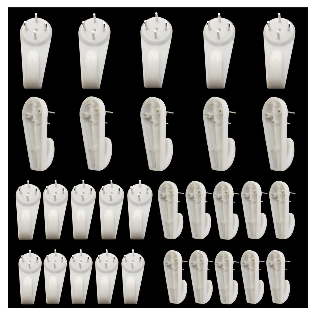  [AUSTRALIA] - 30 Pcs Picture Hangers for Hardwall,Invisible Nail Hangers,Non-Trace Hangers Hard Wall Hook for Picture and Frame