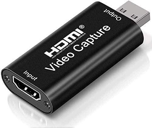  [AUSTRALIA] - EZONEDEAL Audio Video Capture Card, 4K HDMI to USB 2.0 Video Capture Device, 1080P HD 30fps Game Capture Cards for Switch PS4 Xbox Streaming, Teaching, Video Conference or Live Broadcasting (Black)