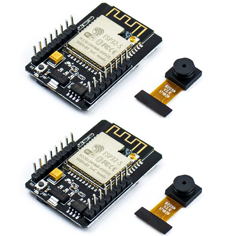  [AUSTRALIA] - Hosyond 2Pcs ESP32-CAM Wireless Development Board with Camera Module OV2640 Compatible with Arduino
