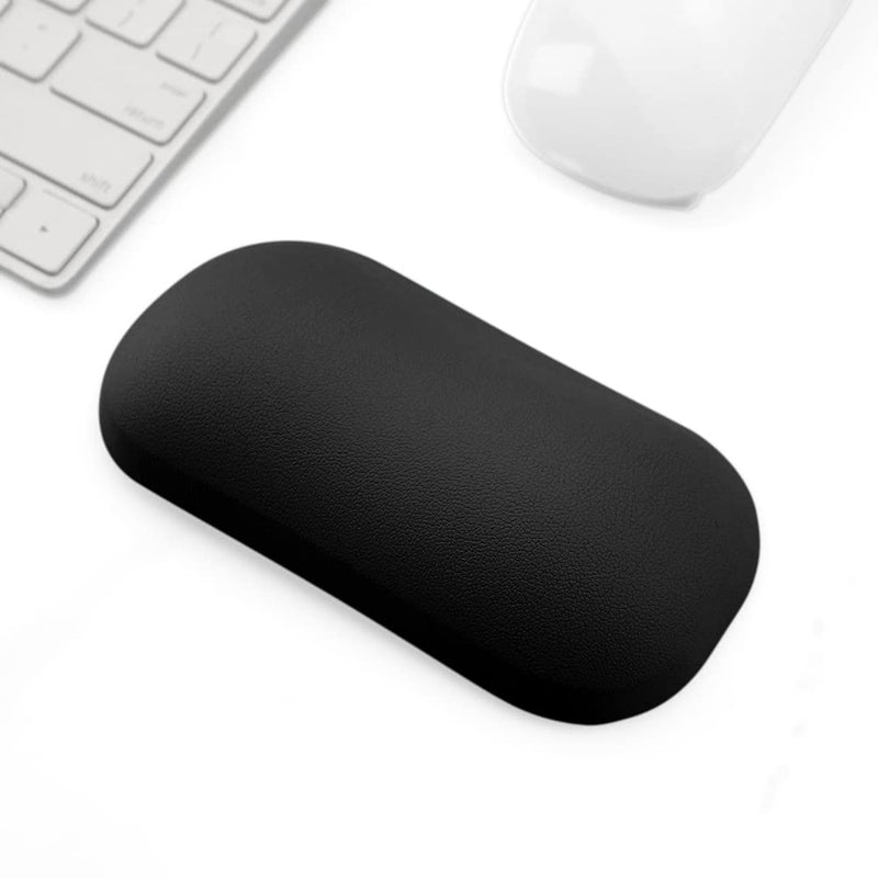  [AUSTRALIA] - ProElife Soft Wrist Rest Pad Small Ergonomic Gel Hand Support Mat with Anti-Slip Base, Comfortable Cute Hand Pillow Relief Hand’s Pain for Office Home Computer Laptop Notebook Mouse (Black) Black