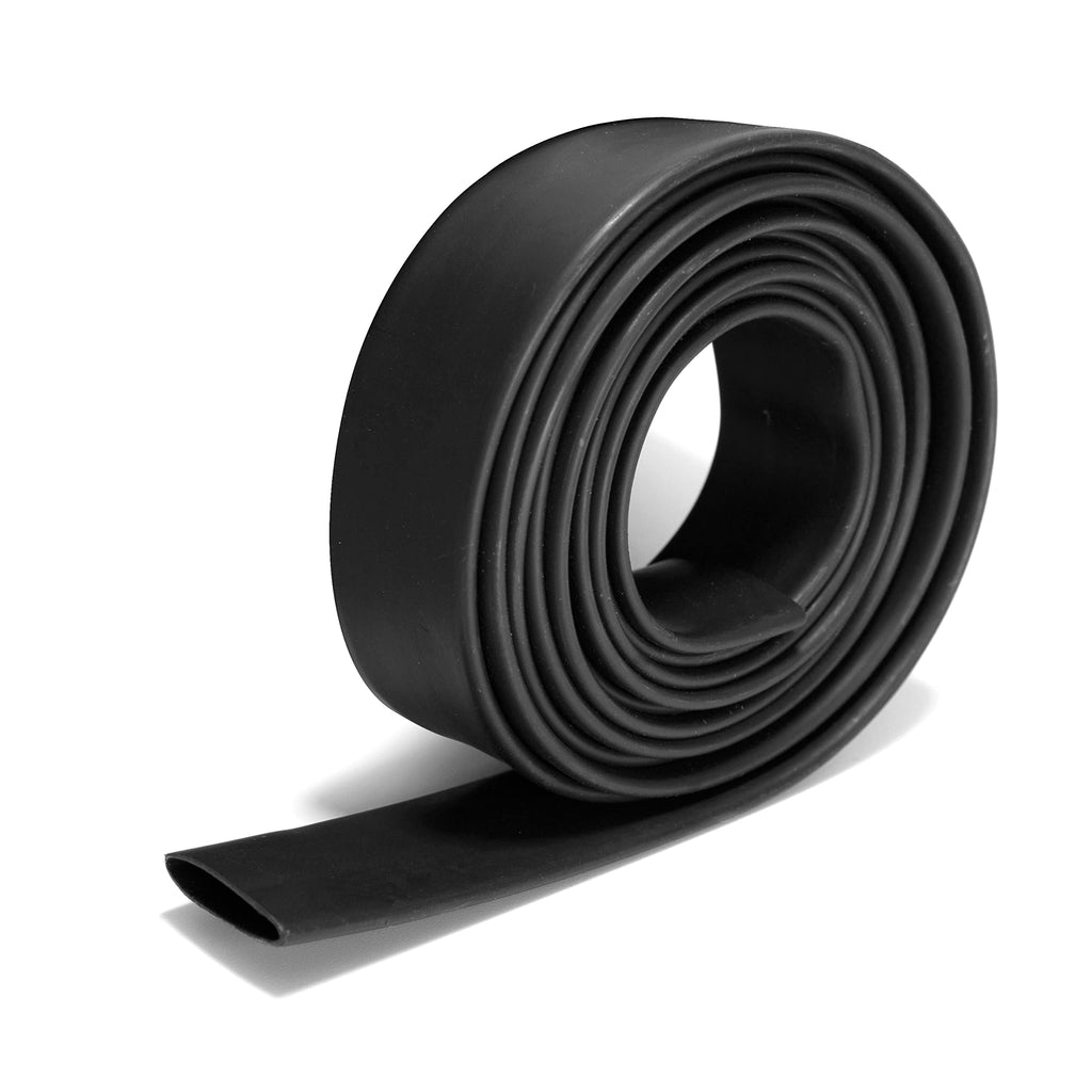  [AUSTRALIA] - Ginsco 5 Ft 3:1 Ratio 1/2" 12.7mm Heat Shrink Tubing Adhesive Lined Marine Grade Shrink Wrap Tube Black 1/2"-5Ft