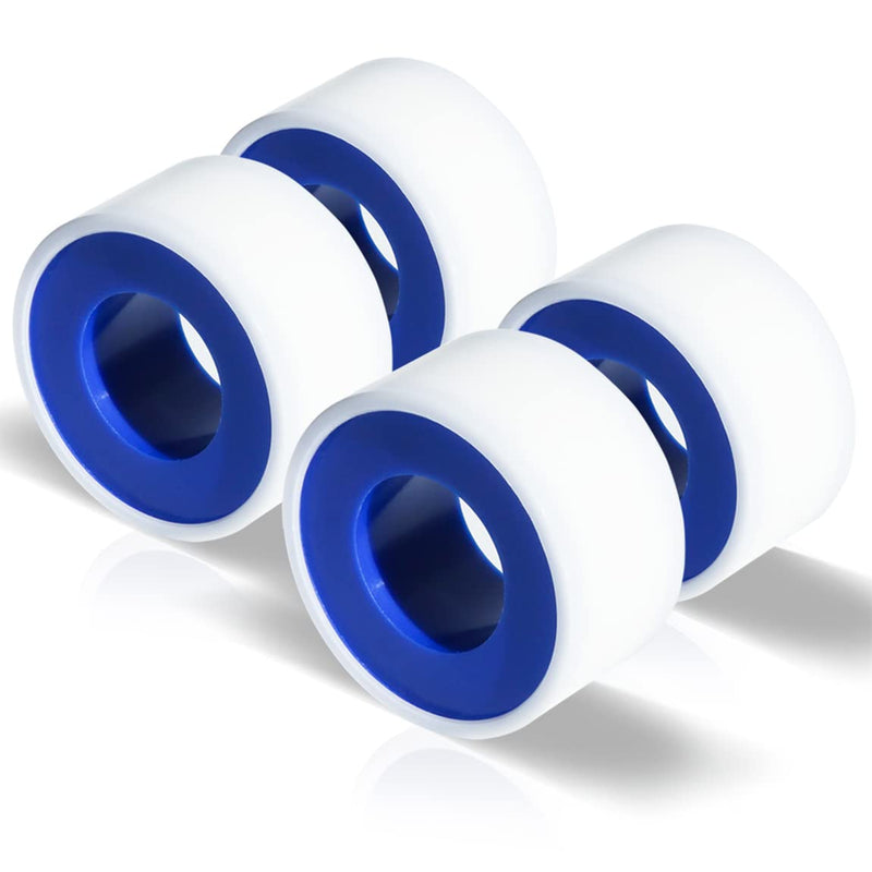  [AUSTRALIA] - 4 Rolls 3/4 Inch(W) X 520 Inches(L) Teflon Tape,for Plumbers Tape,Plumbing Tape,PTFE Tape,Thread Tape,Plumber Tape for Shower Head,Pipe Sealing,Thread Seal,White