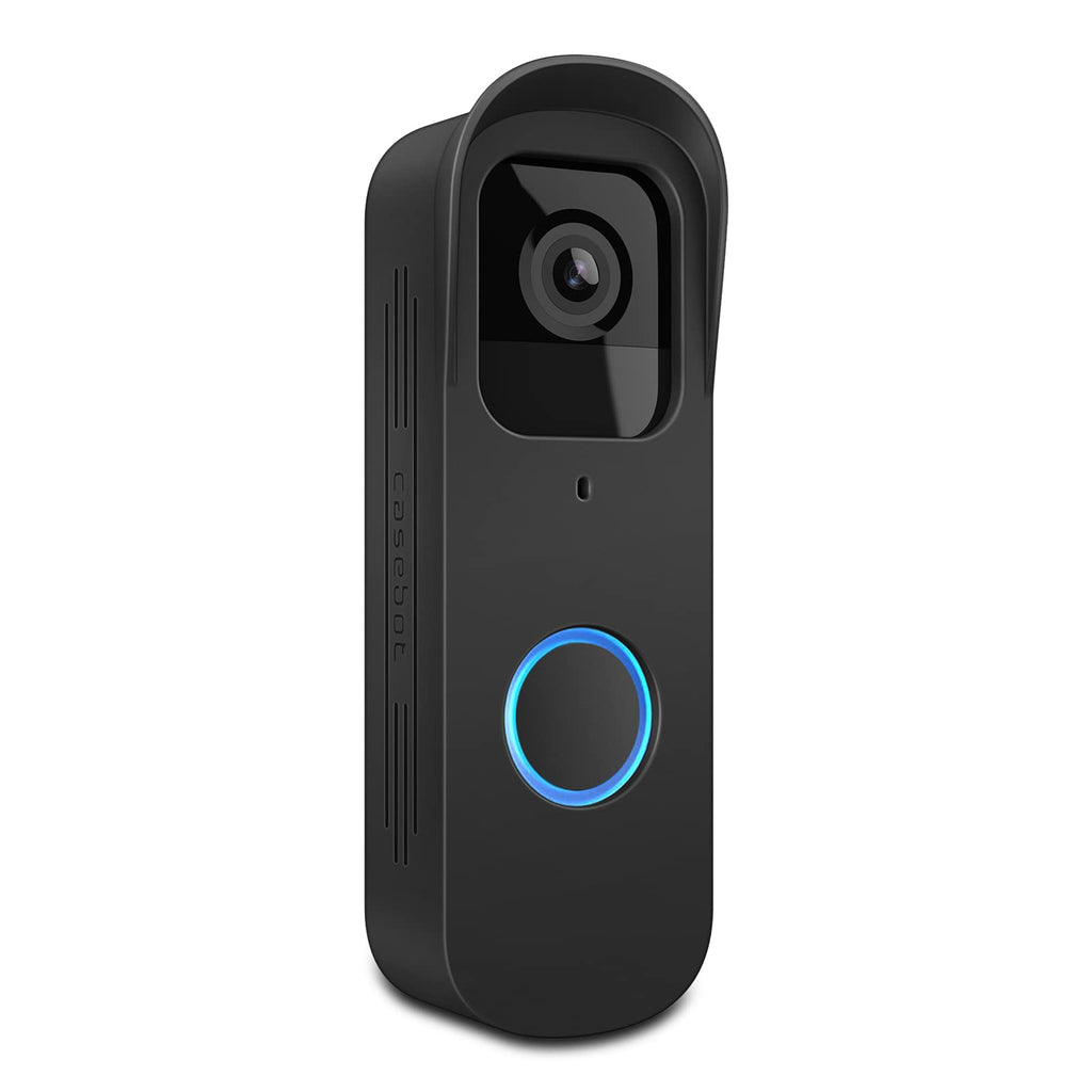  [AUSTRALIA] - CaseBot Cover Compatible with Blink Video Doorbell 2021, Weatherproof Protective Silicone Doorbell Case Skin, Black