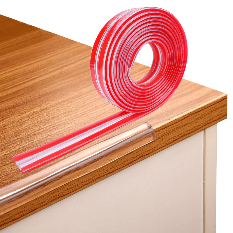  [AUSTRALIA] - TOYMIS 6.6 Feet Furniture Edge Protectors, Baby Proofing Edge, Clear Edge Guards, Self-Adhesive Edge Protector Strip Furniture Edge Protectors Edge Guards for Cabinets Tables Drawers