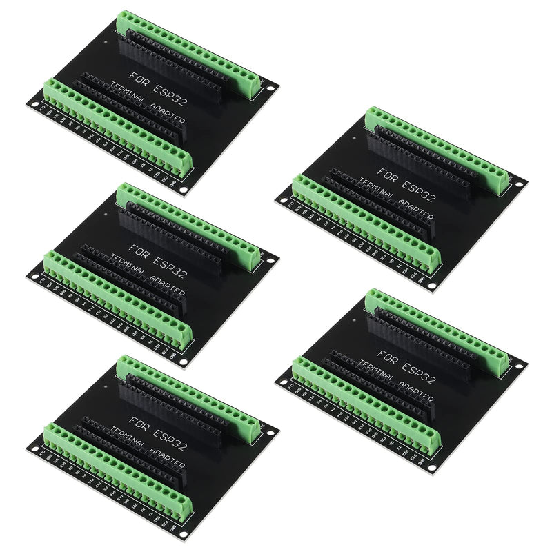  [AUSTRALIA] - 5PCS ESP32 Breakout Board GPIO 1 into 2 Compatible with 38 Pins ESP32S ESP32 Development Board 2.4 GHz Dual Core WLAN WiFi + Bluetooth 2-in-1 Microcontroller ESP-WROOM-32 Chip for Arduino