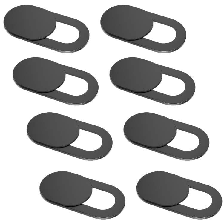  [AUSTRALIA] - Laptop Camera Cover Slide, [8 Pack] Ultra-Thin Webcam Cover Compatible with MacBook,Laptop,PC,Computer,iMac,iPad, iPhone Cell Phone etc. 0.022in Thick Web Blocker Protect Your Privacy and Security 8 Pack black