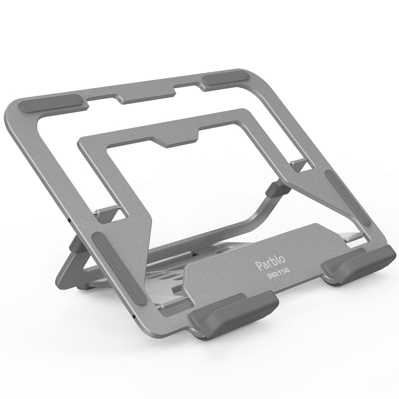  [AUSTRALIA] - Parblo PR114 Tablet Stand iPad Stand Adjustable Supports 8~11 inch iPad/iPad Mini/Kindle/Surface/Nintendo Switch (Silver) Darkgray