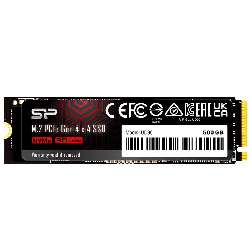  [AUSTRALIA] - Silicon Power 500GB UD90 NVMe 4.0 Gen4 PCIe M.2 SSD R/W up to 5,000/3,850 MB/s (SP500GBP44UD9005) 2280