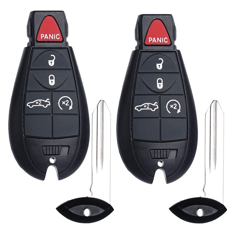  [AUSTRALIA] - Remote Key Fob FOBIK Replacement Fits for Dodge Challenger 2008 2009 2010 2011 2012 2013 2014 Charger 2009-2013 Durango 2009-2013 Chrysler 300 IYZ-C01C Keyless Entry Remote Start Control