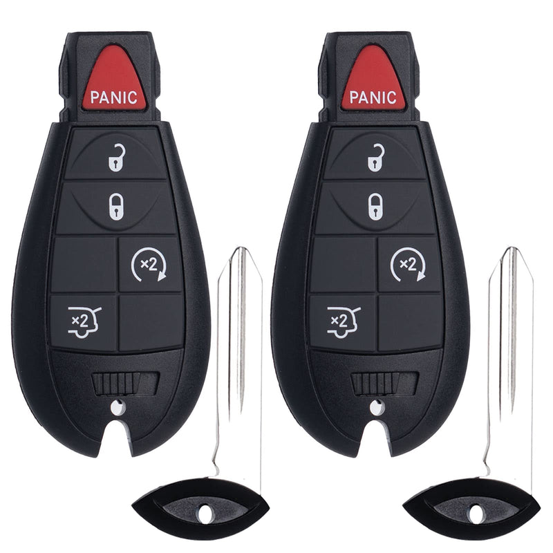  [AUSTRALIA] - Remote Key Fob FOBIK Replacement Fits for Jeep Grand Cherokee 2008 2009 2010 2011 2012 2013 Commander 2008-2010 IYZ-C01C Keyless Entry Remote Start Control
