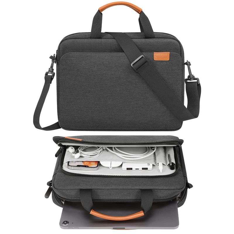  [AUSTRALIA] - MoKo 9-11 Inch Tablet Sleeve Case, Protective Handle Shoulder Bag Fits iPad air 5 10.9" 2022, iPad Pro 11 M2 2022-2018, iPad 9/8/7th 10.2, iPad 10th 10.9, iPad Air 4 10.9, Tab S8 11", Black & Gray