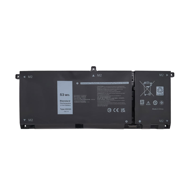  [AUSTRALIA] - NBULBL H5CKD Laptop Battery Replacement for Dell Vostro 5300 5401 5501 Latitude 3410 3510 Inspiron 5300 5401 5408 5501 5508 5400 7405 7300 7500 2-in-1 Silver Series 07T8CD [15V 53Wh]