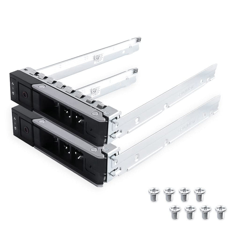  [AUSTRALIA] - 3.5" inch X7K8W 0X7K8W SAS SATA Hard Drive HDD Tray Caddy Compatible with Dell 14th Gen 14 G14 R640 R740 R740xd R840 R940 R440 R540 PowerEdge Server (2PCS 3.5" HDD Tray) 2PCS 3.5" HDD Tray