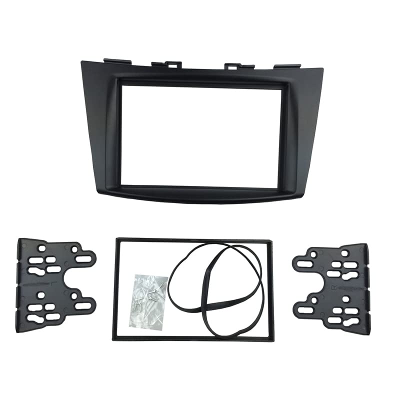  [AUSTRALIA] - 2 Din Car Audio Radio Stereo Fascia Repalcement Compatible with Suzuki Swift 2011 2012 2013 2014 2015 2016 Panel Mount Frame Refitting Bezel Trim