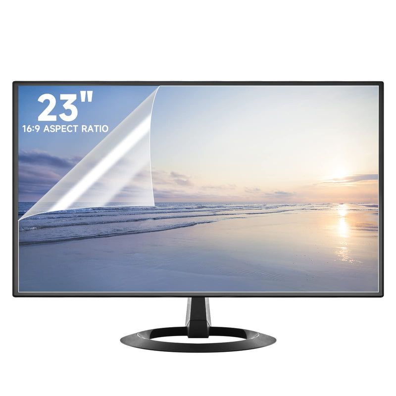  [AUSTRALIA] - 2 Pack 23 Inch Anti Glare Computer Screen Cover, Eye Protection Matte Anti Scratch Anti Glare Film for 23'' with 16:9 Aspect Ratio Widescreen Monitor