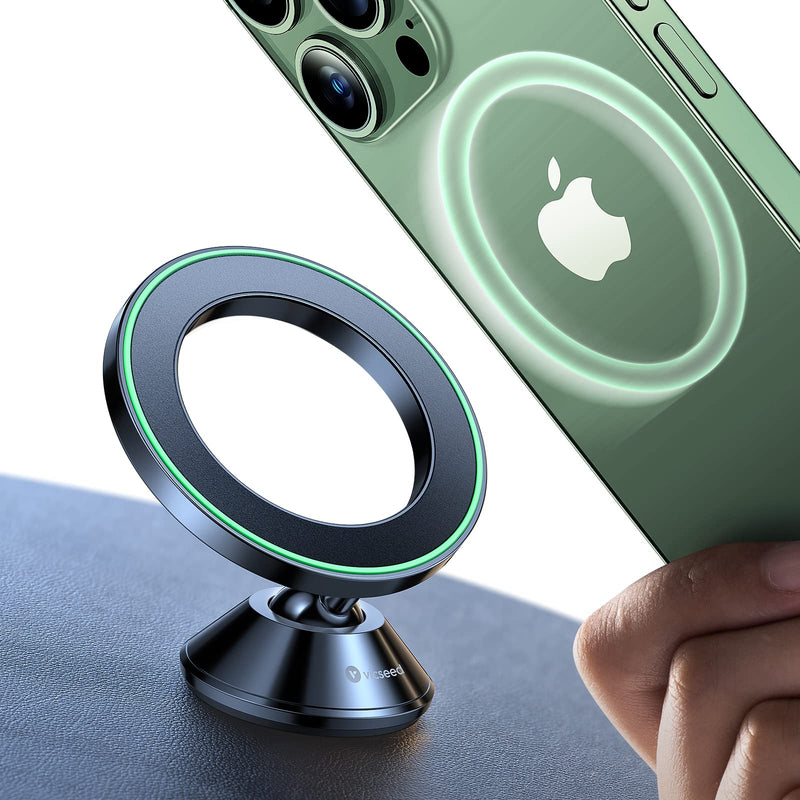  [AUSTRALIA] - VICSEED Magnetic Phone Holder for Car [20 Strongest Magnets] Dashboard MagSafe Car Mount [No Drop Genuine 3M Adhesive] All Metal Phone Mount for Car Dash Fit iPhone 14 13 12 Pro Max Plus All Mobile