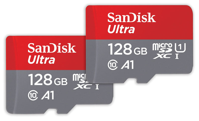  [AUSTRALIA] - SanDisk 128GB 2-Pack Ultra microSDXC UHS-I Memory Card (2x128GB) with Adapter - SDSQUAB-128G-GN6MT New Generation 128GB (2-Pack)