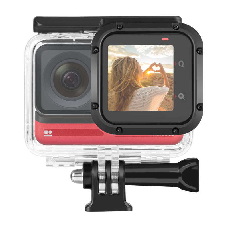 [AUSTRALIA] - Dive Case for Insta360 ONE RS 4K Edition Action Camera, Waterproof Housing Underwater Diving Shell 60M/196FT with Thumbscrew Accessory