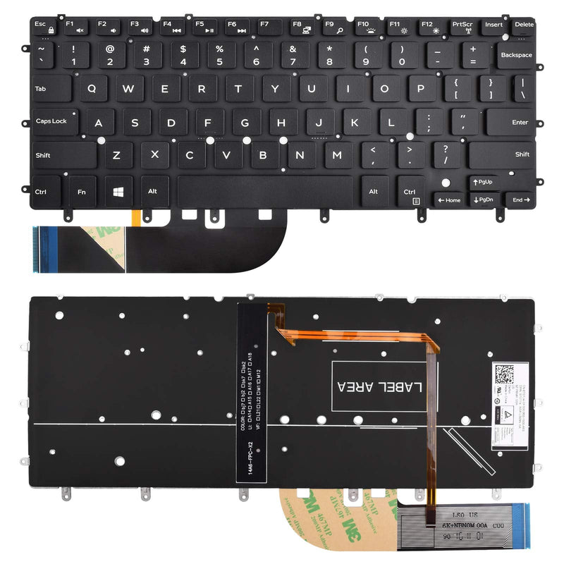  [AUSTRALIA] - SUNMALL Replacement Keyboard Compatible with Dell Inspiron 13-7347 P57G 13-7348 13-7352 P57G 13-7353 13-7359 15-7547 15-7548 P41F with Backlight