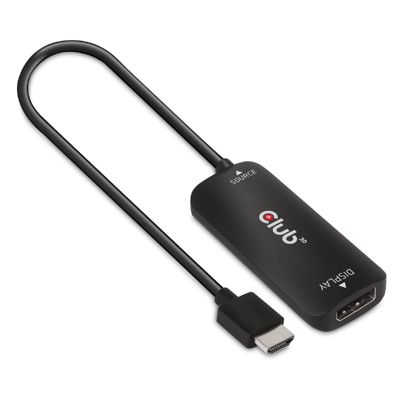  [AUSTRALIA] - Club 3D 4K 120Hz or 8k30Hz HDMI to DisplayPort Video Adapter w/USB Power - HDMI 2.1 (Male) to DP 1.4 (Female) Active Monitor Converter (CAC-1335)