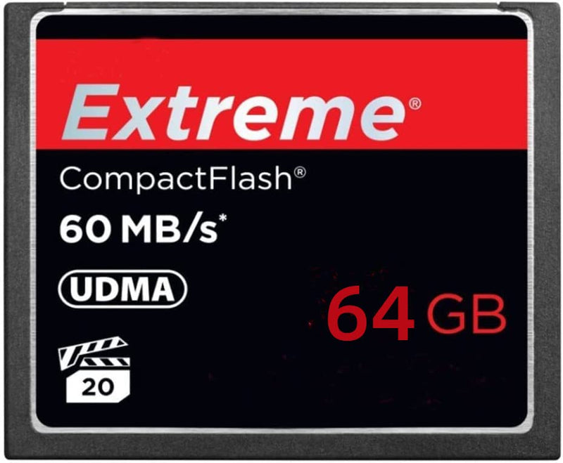  [AUSTRALIA] - GYWY Extreme 64GB Compact Flash Memory Card 60MB/s Camera CF Card