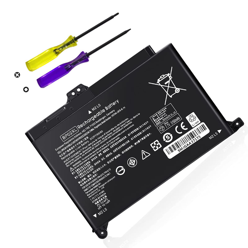  [AUSTRALIA] - BP02XL 849909-850 Battery Replacement for HP Pavilion Laptop 15-AU 15-AW Series 15-AU057CL 15-AU030WM 15-AU063NR 15-AU123CL 15-AW002LA 15-AW053NR 15-AU091NR 15-AU023CL P/N BPO2XL TPN-Q172 849569-541
