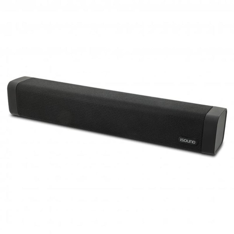  [AUSTRALIA] - I.SOUND ISound-6961 15-in. High-Performance Bluetooth Sound Bar and Speakerphone with FM Radio, Black