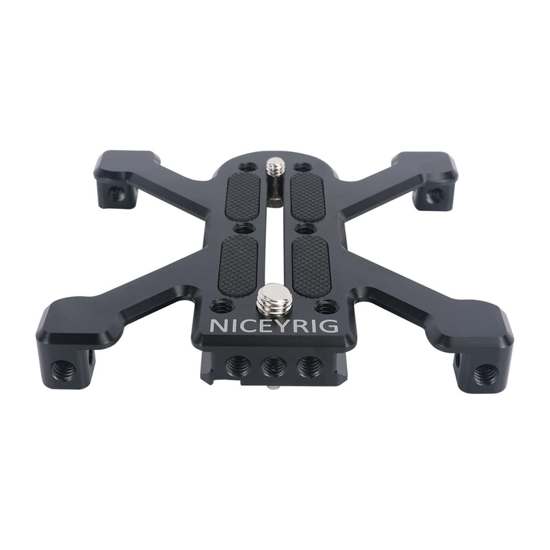  [AUSTRALIA] - NICEYRIG Quick Release Plate for Arca-Swiss Standard Applicable for Large DSLR and Mirrorless Camera, with Four Feet Stabilty Support - 520