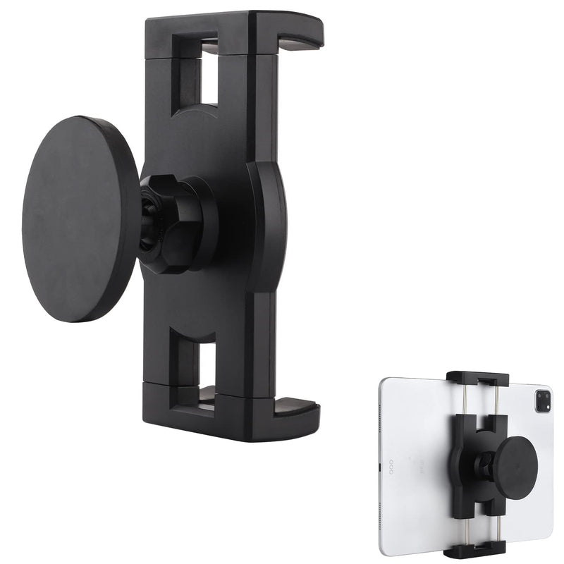  [AUSTRALIA] - Mippko Magnetic Tablet Holder for Vehicle / Cabinet / Fridges / Metal Shelf / Whiteboard,360°Rotation Clamp Strong Magnetic Base Attracts Metal Surface, Compatible with 5~13 inch iPad iPhone Devices