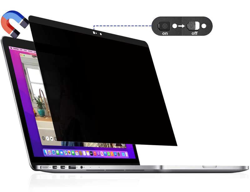  [AUSTRALIA] - Mamol Privacy Screen MacBook Air 13 Inch (2010-2017), Magnetic Removable Anti Blue Light Glare Filter Laptop Privacy Screen Protector with Camera Cover for Apple Mac 13'' Model (A1369, A1466) MacBook Air 13 Inch(2010-2017)