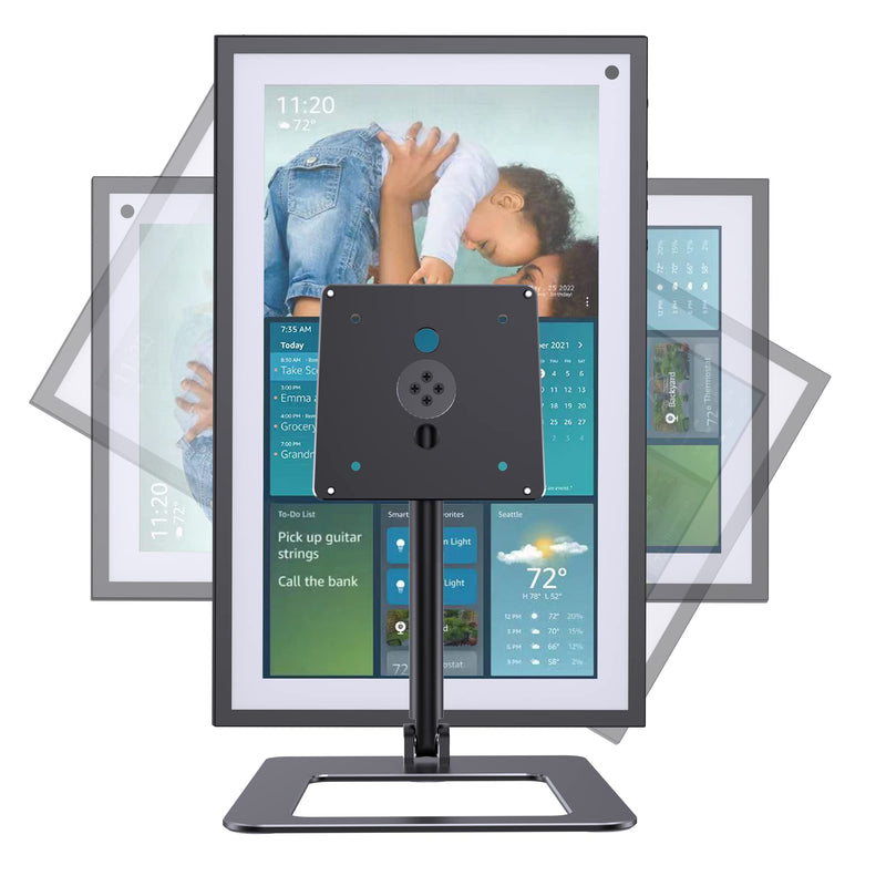  [AUSTRALIA] - Letlar ECH0 Show 15 Stand Adjustable, Show 15 Mount with 360° Rotation Wide Base, Tilt Stand for Show 15.6" Smart Display, Whole Aluminum, Hold The Device Stably