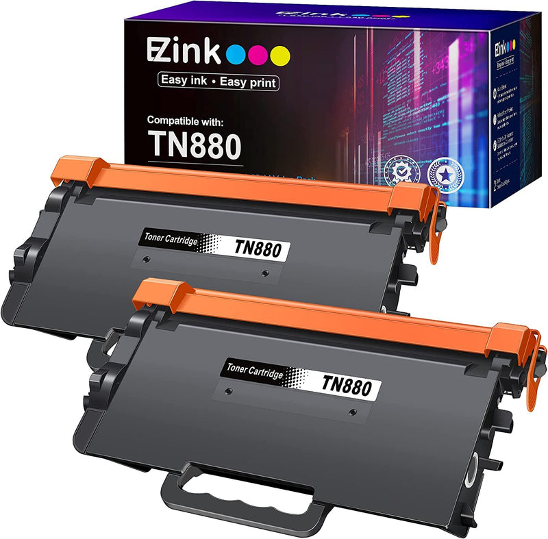  [AUSTRALIA] - E-Z Ink (TM) Compatible TN880 Super High Yield Toner Cartridge Replacement for Brother TN880 TN-880 TN 880 MFC-L6900DW HL-L6200DW MFC-L6700DW MFC-L6800DW HL-L6200DWT HL-L6300DW Printer（2 Black）