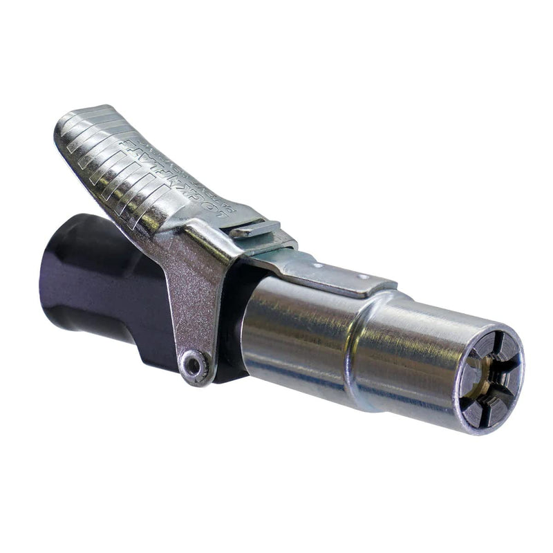  [AUSTRALIA] - LockNFlate® Locking Air Chuck - Six Steel Jaws Lock onto Any tire Valve - Won't Leak or pop Off - Rated to 150 PSI - Closed Flow