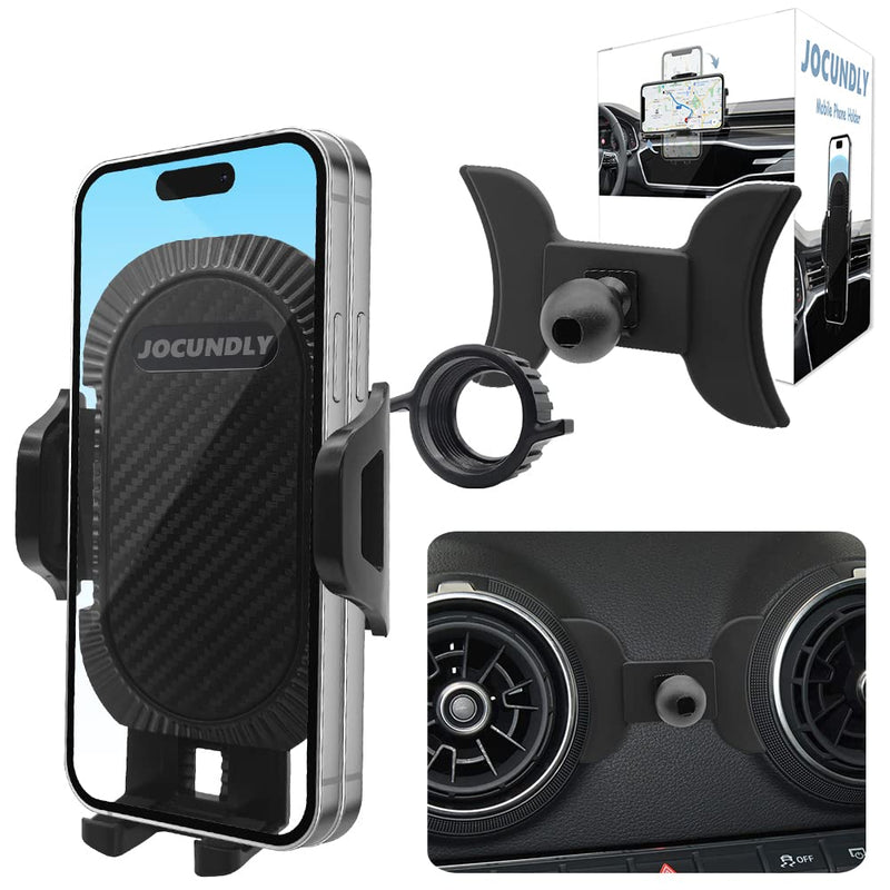  [AUSTRALIA] - JOCUNDLY Car Phone Mount for 2014-2020 Audi A3 S3 RS3 8V [Thick Case Friendly] Mobile Phone Holder Cell Navigation Bracket Air Vent Auto Accessories Cradles, All Phones (Plastic Base) Plastic base