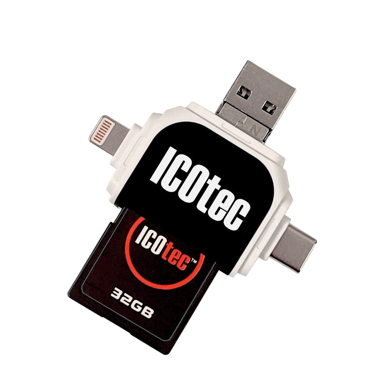  [AUSTRALIA] - Icotec SD Card Reader for Smartphone File Transfer