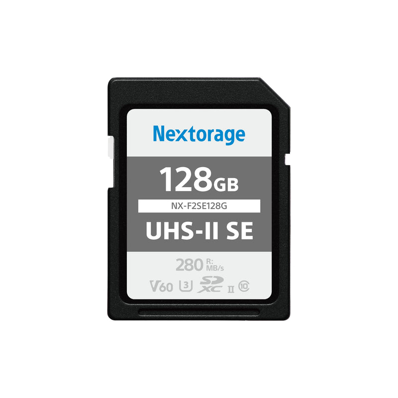  [AUSTRALIA] - Nextorage UHS-II SD Card SE 128GB max Read Speed 280MB/s V60 (SDXC UHS2 Memory Card NX-F2SE) 128B