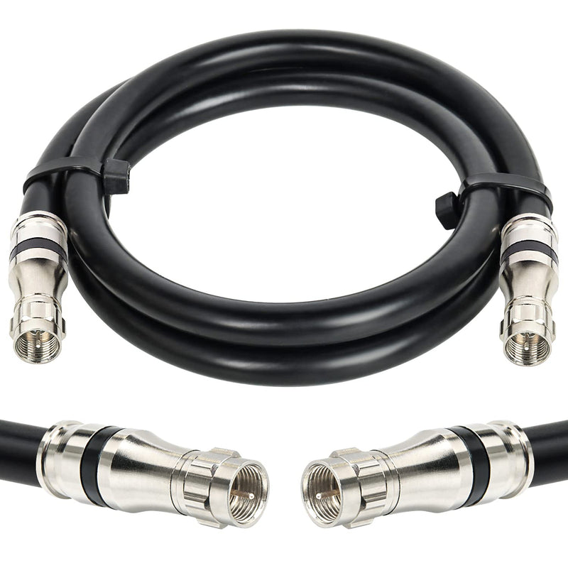  [AUSTRALIA] - MOOKEERF RG11 Coaxial Cable 3ft F Type Cable,Low Loss RG11 Cable 3 Feet,14AWG RG11 Coax Cable 75ohm,High Definition RG11 F Type Connector Cable for CATV,Satellite Dish,VHF/UHF,Radio,TV Antennas