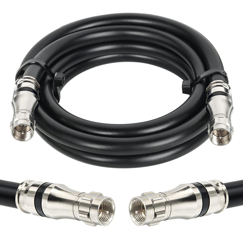  [AUSTRALIA] - MOOKEERF RG11 Coaxial Cable 6ft F Type Cable,Low Loss RG11 Cable 6 Feet,14AWG RG11 Coax Cable 75ohm,High Definition RG11 F Type Connector Cable for CATV,Satellite Dish,VHF/UHF,Radio,TV Antennas
