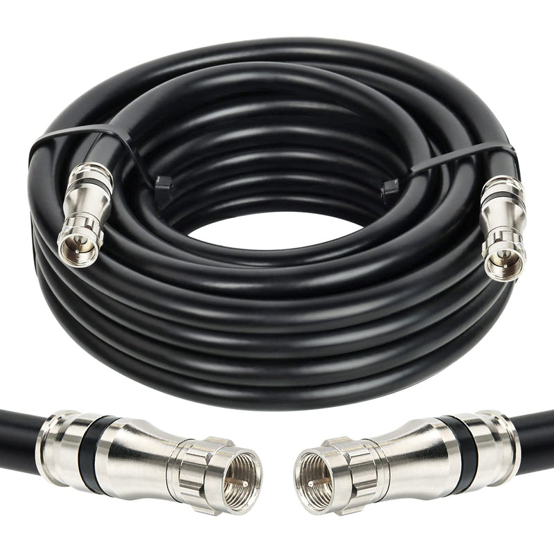  [AUSTRALIA] - MOOKEERF RG11 Coaxial Cable 25ft F Type Cable,Low Loss RG11 Cable 25 Feet,14AWG RG11 Coax Cable 75ohm,High Definition F Type Connector Cable for CATV,Satellite Dish,VHF/UHF,Radio,TV Antennas