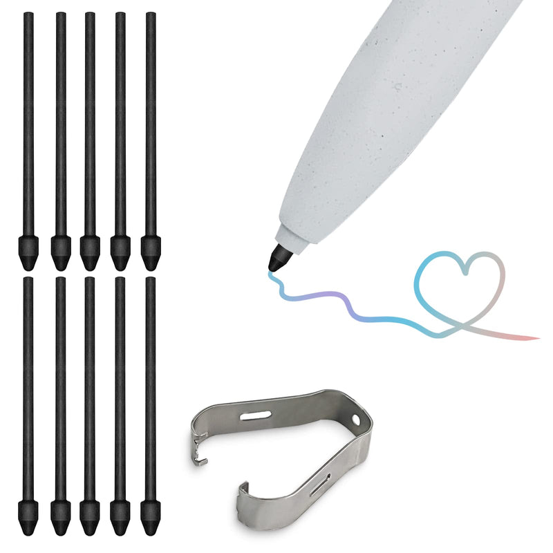  [AUSTRALIA] - 10 Pcs Durable Maker Tips Replacement fits for Remarkable 2 Maker Stylus Pen, Carbon Fiber Wear Resistance Enhancement Note Taking Fine Hard Nibs 10 Pcs
