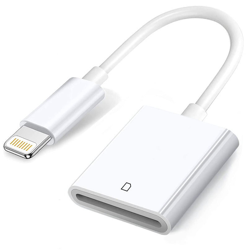  [AUSTRALIA] - Apple Lightning to SD Card Camera Reader, Trail Camera Viewer SD Memory Card Adapter for iPhone 14/13/12/11/XS/XR/X/8/7/iPad, Plug and Play