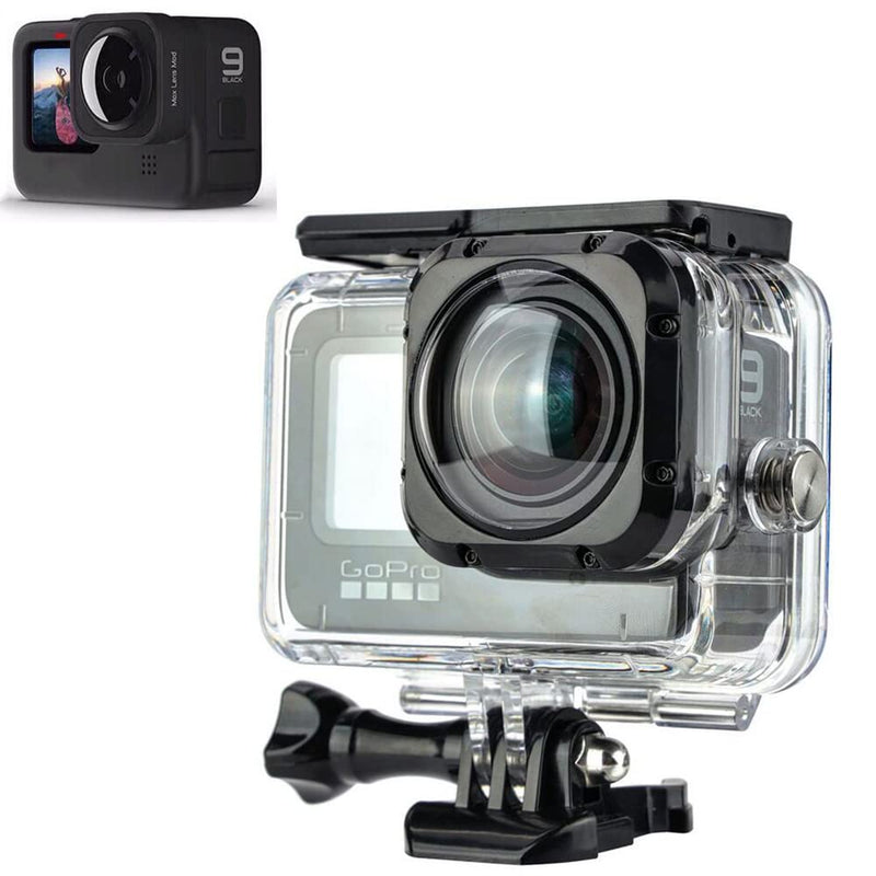  [AUSTRALIA] - Coyktonty Waterproof Protective case/Diving Protective Cover Waterproof case 30M Dive housing for Gopro Hero11 10 9 MAX Lens Mod,for GoPro with Adapter for Underwater Filming
